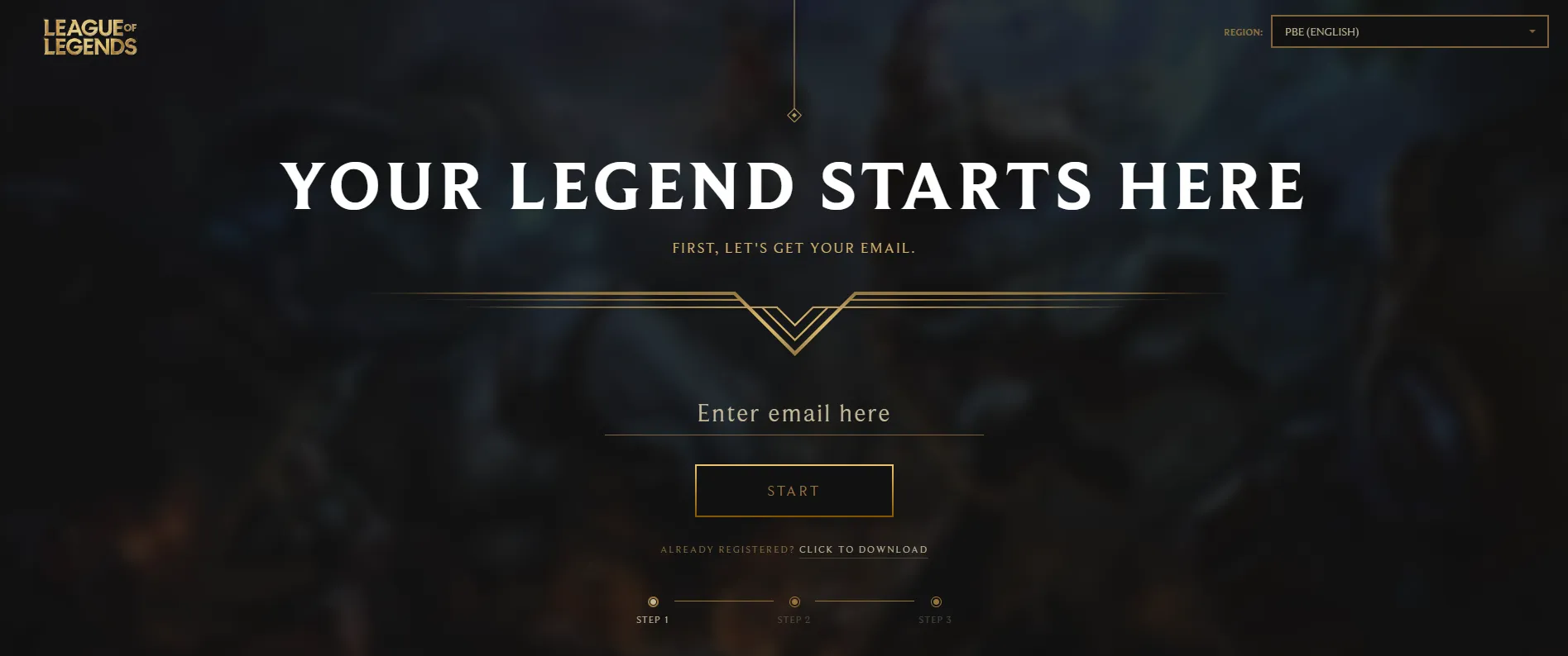 How to Create a League of Legends PBE Account
