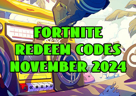 Fortnite Redeem Codes November 2024: All Details You Need to Know